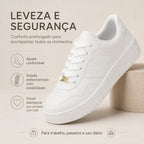 Tênis Branco Vizzano Feminino Casual  Airforce Confortavel