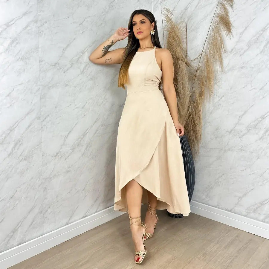 Conjunto Saia + Cropped Modelo Vestido, Social Saia Envelop