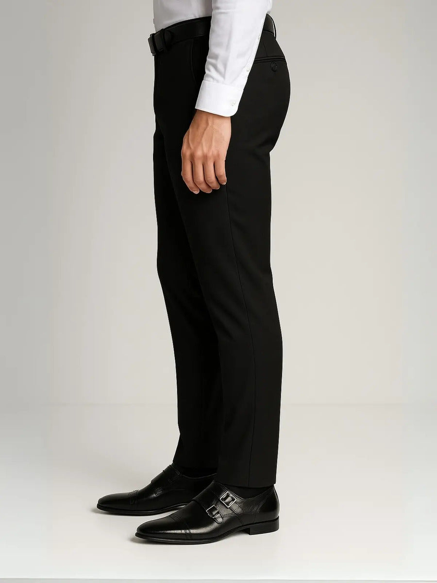 Calça Social Masculina Executivo Em Oxford Premium