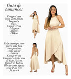 Conjunto Saia + Cropped Modelo Vestido, Social Saia Envelop