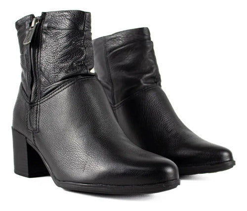 Bota Bottero Couro Legitimo Ziper Calce Facil Envio Rapido
