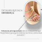 Sandalia Feminina Rasteirinha Calce Fácil Prática Moderna