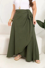Saia Plus Size Moda Evangélica Envelope Godê Regulável