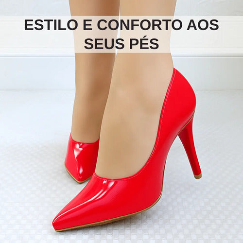 Scarpin Sapato Feminino Salto Alto Fino Confortável Scapin