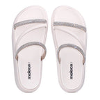 Sandalia Papete Moleca Feminina Tiras Strass Macia Original