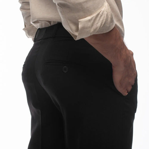 Calça Social Masculina Oxford Tradicional Tecido