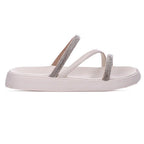 Sandalia Papete Moleca Feminina Tiras Strass Macia Original