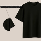 Kit 3 Oversized Masculina Stretwear Básica Lisa Premium