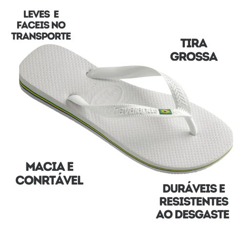 Chinelo Havaianas Brasil Logo Bandeira Original