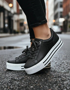 Tênis Feminino Via Marte Solado Flatform Preto Original