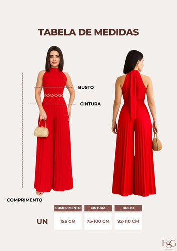 Macacão Plissado Pantalona Para Casamentos E Eventos