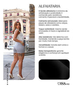 Shorts Alfaiataria Feminino Social Cintura Alta Bolsos Verão