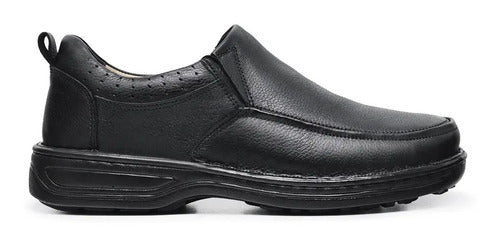 Sapato Masculino Couro  Anti Stress Ortopédico Comfort Shoes
