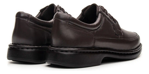Sapato Masculino Ortopédico De Couro Legítimo Comfort Shoes