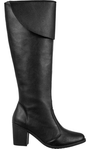 Bota Feminina Gigil Over The Knee Montaria Salto Alto Bloco