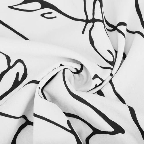 Macacão Feminino Estampado, Macacão Com Gola Redonda