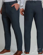Kit 2 Calça Masculina Alfaiataria Poliamida Social Premium