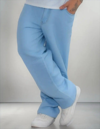 Calça Bag Masculina Jeans Balão Casual Moderna Estilo Larga