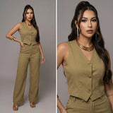 Conjunto Alfaiataria Social Risca De Giz Feminino Elegante