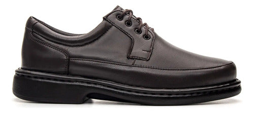Sapato Masculino Ortopédico De Couro Legítimo Comfort Shoes