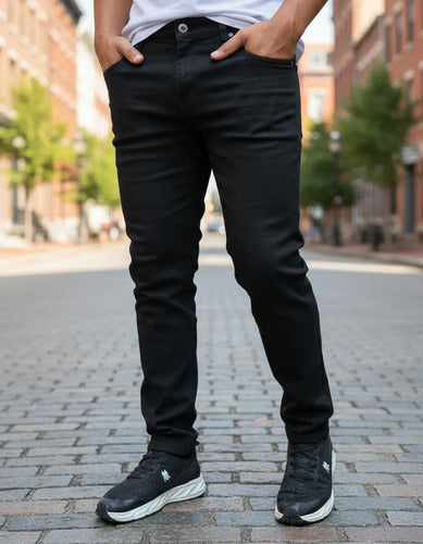 Calça Masculina Lycra Jeans Ou Sarja Slim A Pronta Entrega