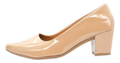 Scarpin Bico Fino Anna Karol Peeptoe Salto 6cm