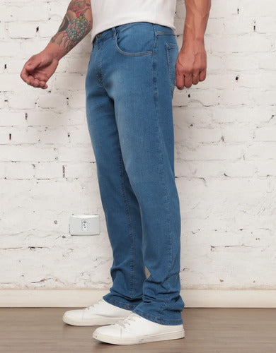 Calça Jeans Masculina Tradicional Corte Reto
