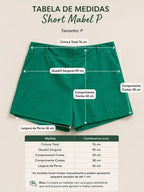 Kit 3 Short Linho Mabel Caimento Despojado Feminino Adulto