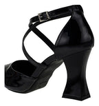 Scarpin Feminino Salto Alto Geométrico Taça Tiras Cruzadas