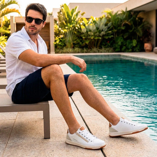 Sapatênis Rover Sandrini Masculino Ziper Elastico Leve