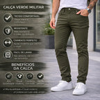 Calça Sarja Masculina Confortavel Premium Esporte Fino
