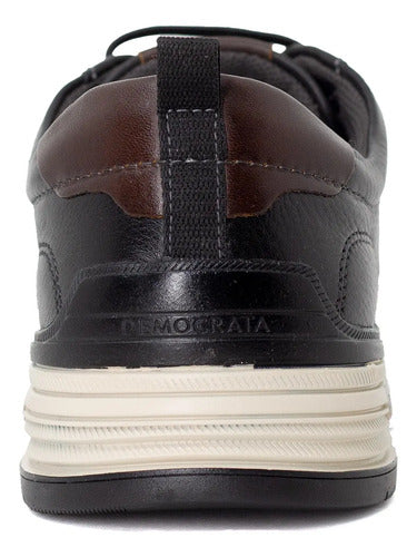 Sapatênis Masculino Democrata Denim Mike Casual Couro