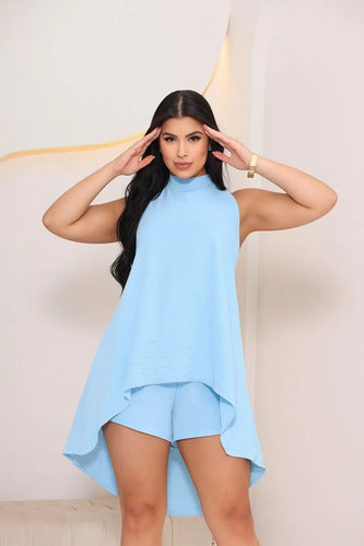 Conjunto  Feminino  Macaquinho  Frente Única  Soltinho Verão