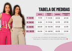 Conjunto Alfaiataria Calça Pantalona E Cropped Linho