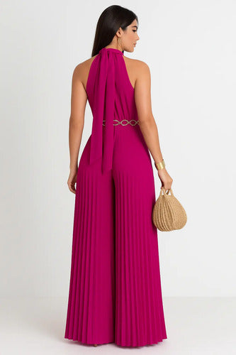 Macacão Plissado Pantalona Para Casamentos E Eventos