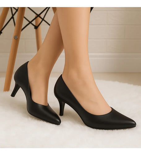 Scarpin Sapato Feminino Salto Baixo Fino Social Confortável