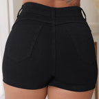Short Saia Jeans Feminino Cintura Alta Com Lycra Stillger