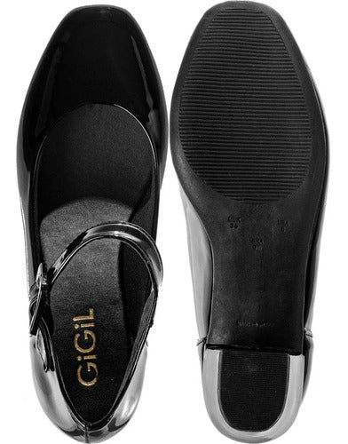 Scarpin Salto Grosso Sapato Boneca Confort Sapato Retrô Moda