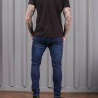 Calça Jeans Preta Super Skinny Masculina Lycra Premium