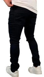 Calça Masculina Lions Jeans Slim Preta Com Elastano Casual