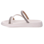 Sandalia Papete Moleca Feminina Tiras Strass Macia Original