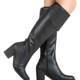 Bota Feminina Gigil Over The Knee Montaria Salto Alto Bloco