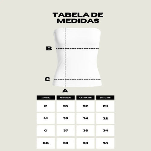 Tube Top Faixa Feminino Tubinho Forro Duplo Básico Suplex