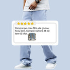 Calça Bag Masculina Jeans Balão Casual Moderna Estilo Larga