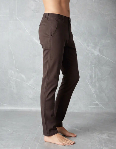 Calça Sarja Masculina Alfaiataria Bolso Faca Tradicional