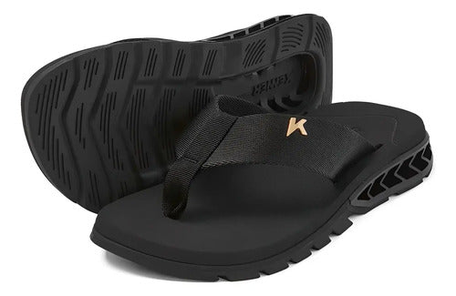 Sandália Kenner Rakka Conforto Extremo Black Envio Imediato