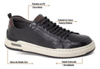 Sapatênis Masculino Democrata Denim Mike Casual Couro