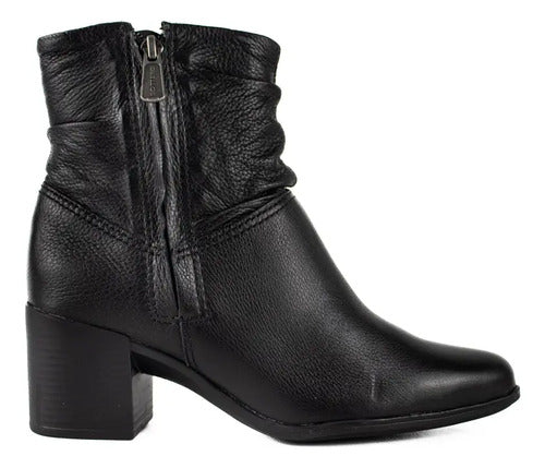 Bota Bottero Couro Legitimo Ziper Calce Facil Envio Rapido
