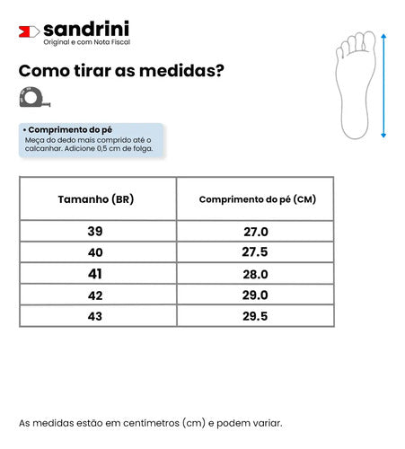 Sapatênis Sandrini Ivory Masculino Casual Estilo Confortável