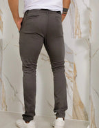 Calça Masculina Sarja Premium Esporte Fino Bolso Faca Lycra